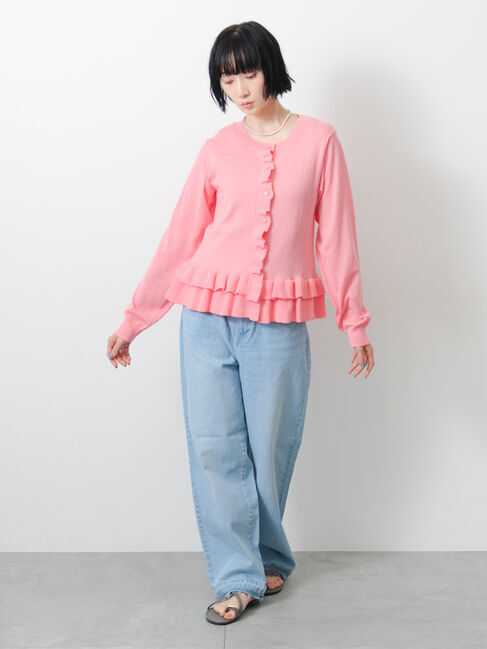 Samansa Mos2「【ECO DENIM】ストレートパンツ」|その他|サックスブルー