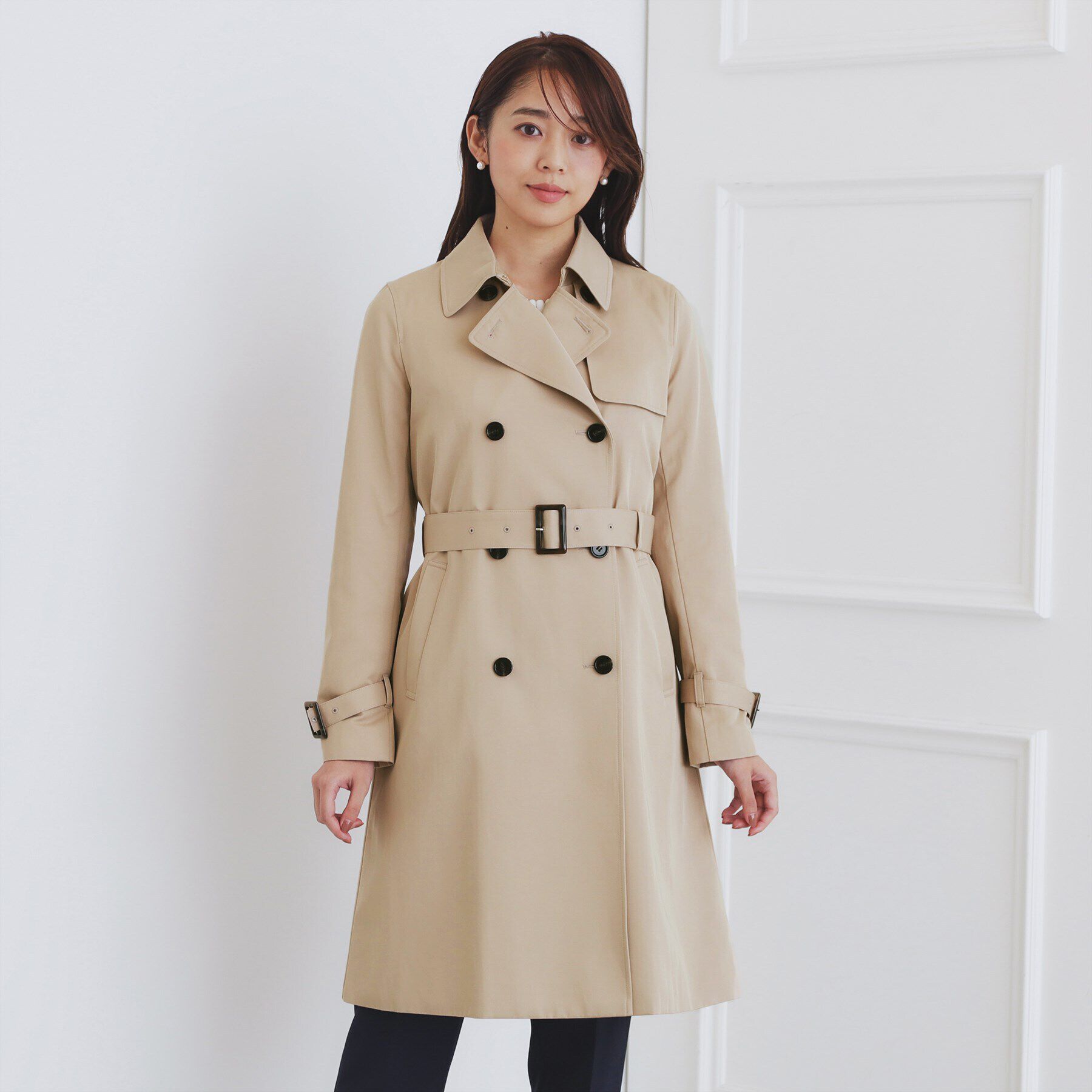 index「《XS-3Lsize》通勤対応/トレンチコート【洗濯機洗い可/撥水/親水性防汚】」|トレンチコート|