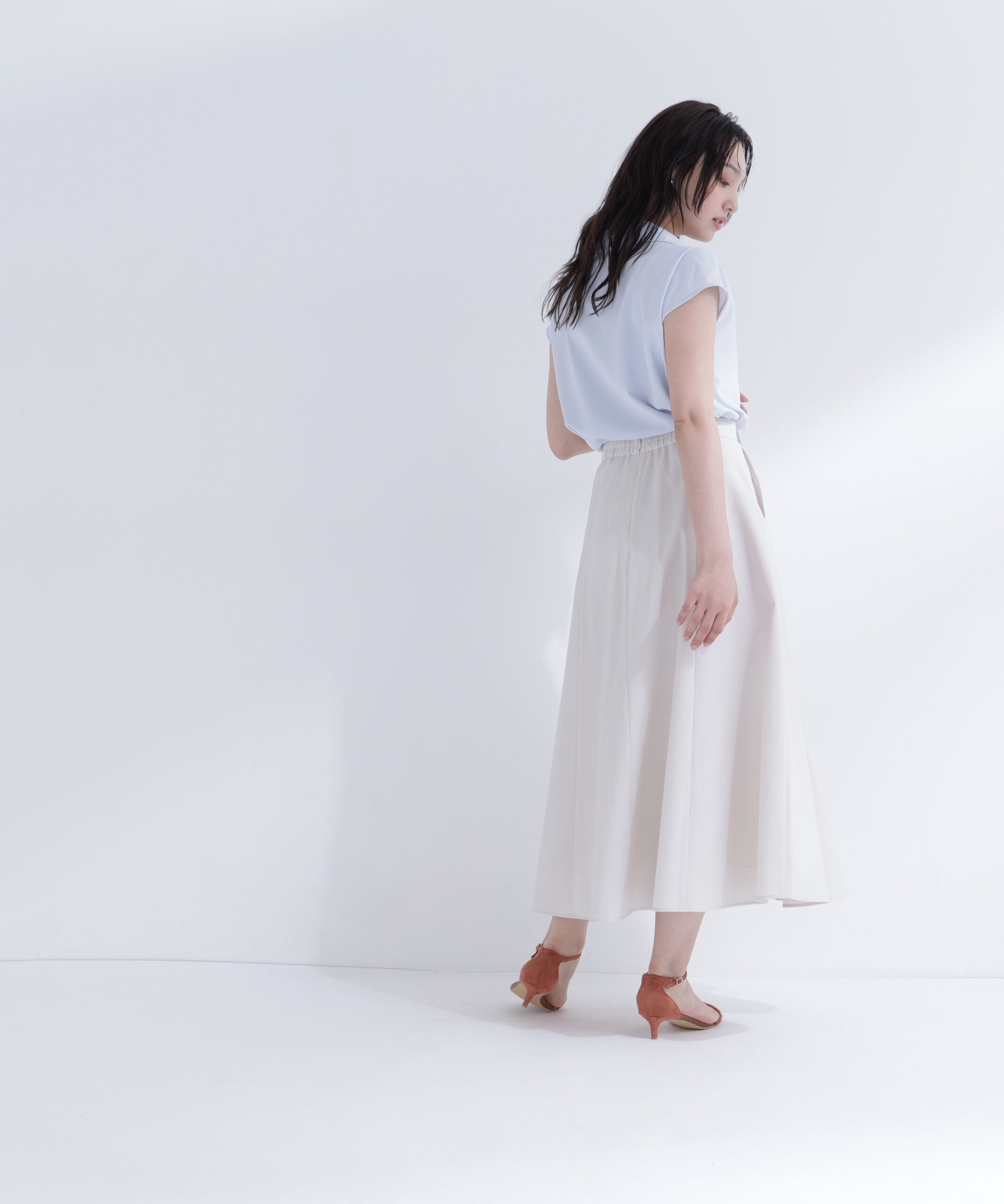  「スキッパータイブラウス」|シャツ・ブラウス|