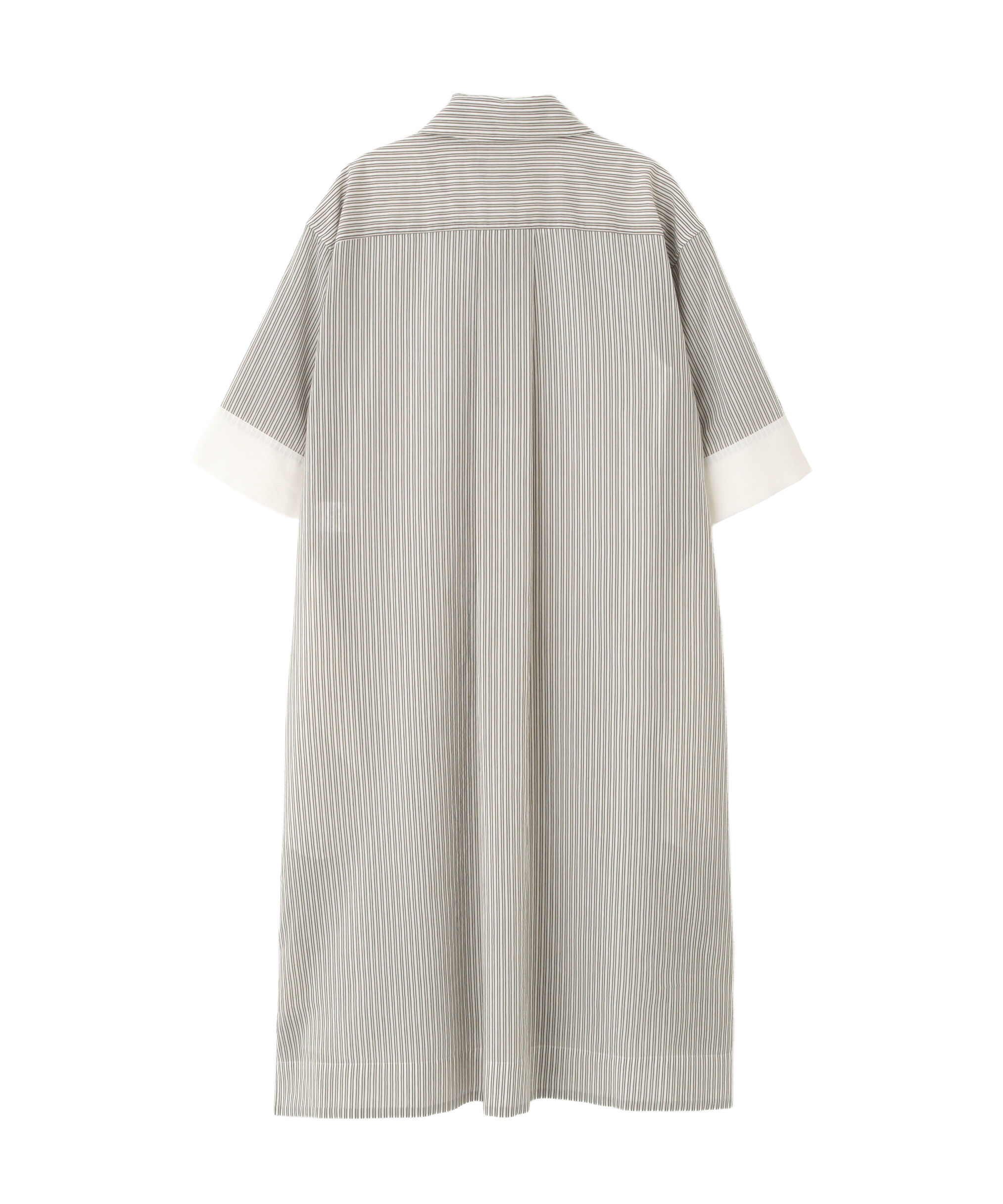 「DOUBLE STRIPE COTTON SILK DRESS」|ワンピース|