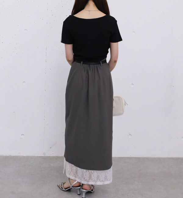 archives「【ＯＮかわ】ハーフスリーブクロスタックドレープオフショルＴＯＰＳ」|Tシャツ・カットソー|