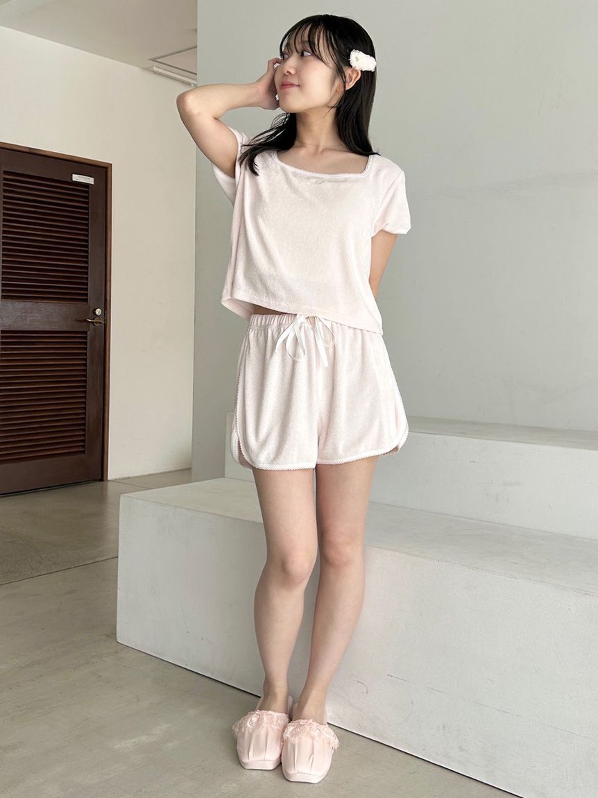 SNIDEL HOME「【SorbetLight】【接触冷感】パイルショートパンツ」|ルームウェア|
