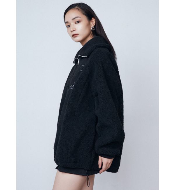 EMODA「ユニフォームボアジッププルオーバー」|Tシャツ・カットソー|