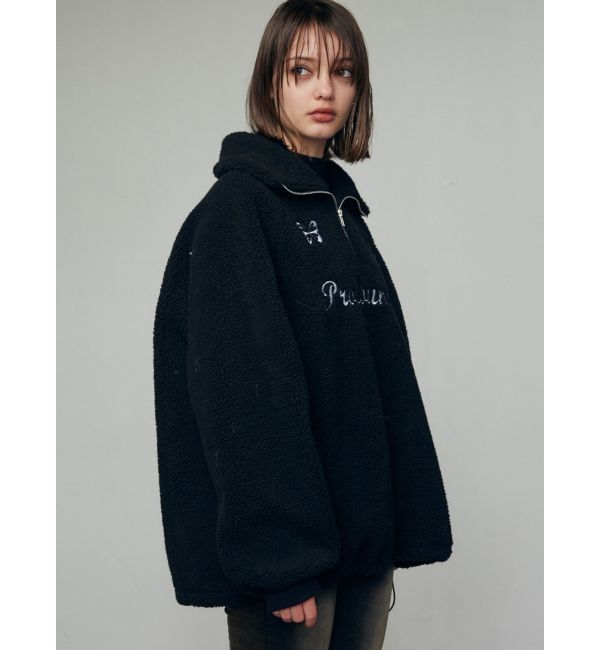 EMODA「ユニフォームボアジッププルオーバー」|Tシャツ・カットソー|