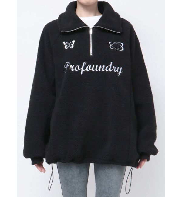 EMODA「ユニフォームボアジッププルオーバー」|Tシャツ・カットソー|