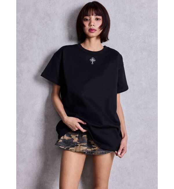 GYDA「sacred edge cross emboss BIG Tシャツ」|Tシャツ・カットソー|