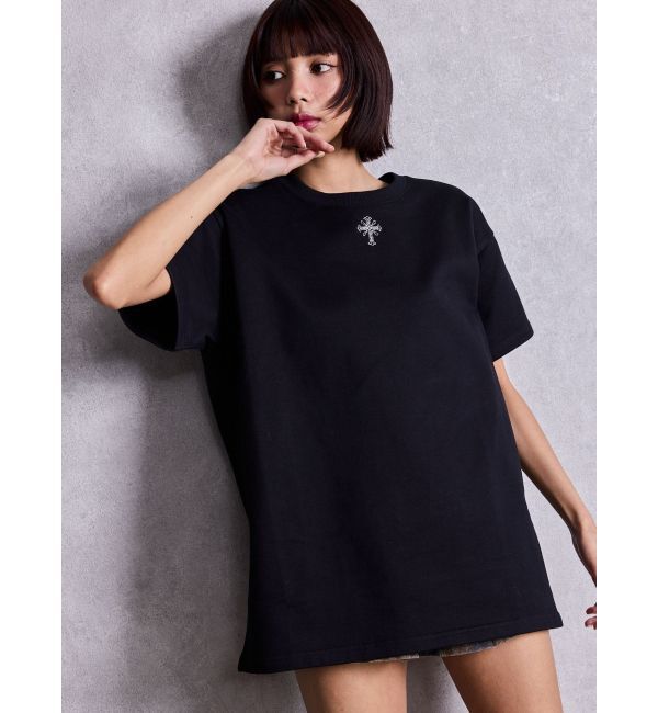 GYDA「sacred edge cross emboss BIG Tシャツ」|Tシャツ・カットソー|ブラック