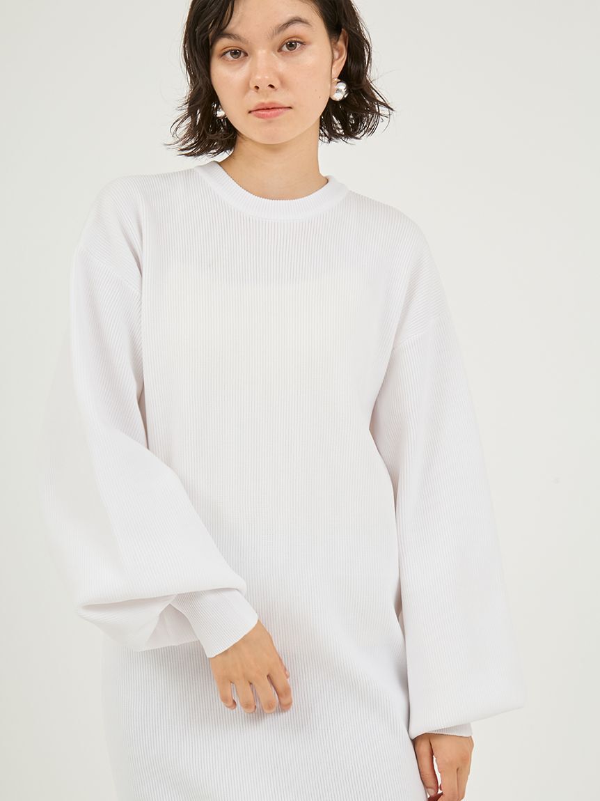 emmi atelier「ニットタフタドッキングOP」|ワンピース|