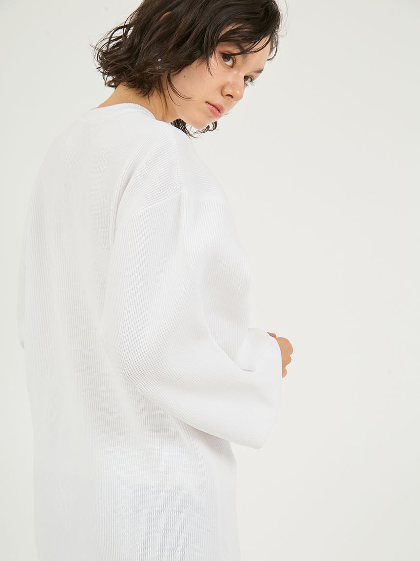 emmi atelier「ニットタフタドッキングOP」|ワンピース|