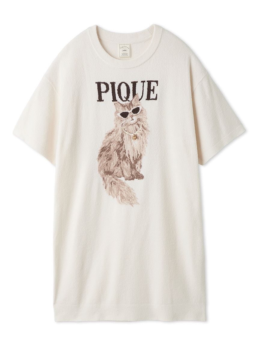 gelato pique「ファッションCATS&DOGSジャガードミニワンピース」|ルームウェア|