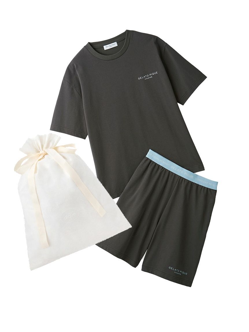GELATO PIQUE HOMME「【ラッピング済み】【HOMME】【接触冷感】GIZAコットンジャージーセットアップ」|ルームウェア|DGRY