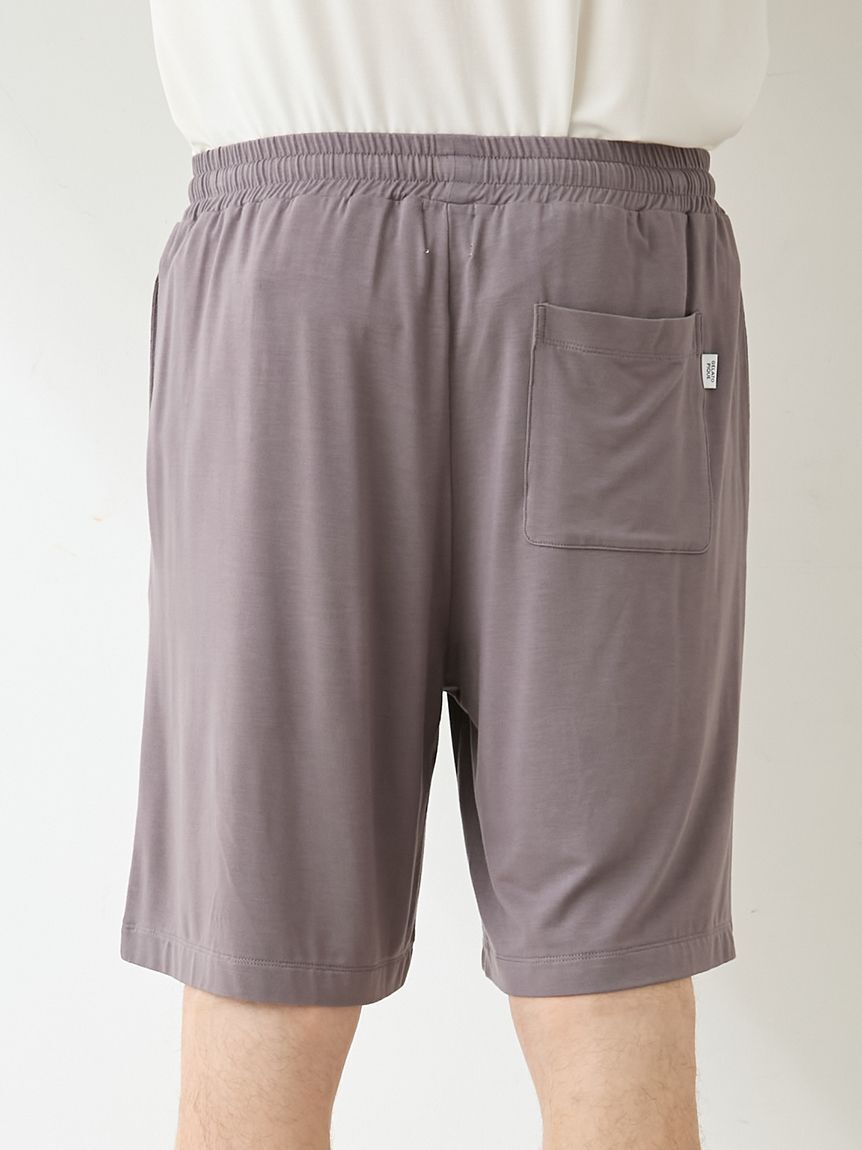 GELATO PIQUE HOMME「【ラッピング済み】【HOMME】【接触冷感】レーヨンドッグワンポイントTシャツ&ハーフパンツセット」|ルームウェア|