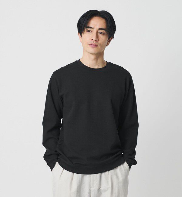 BEAUTY&YOUTH UNITED ARROWS「WAVES ダブルフェイス コンフォート スウェット」|Tシャツ・カットソー|BLACK