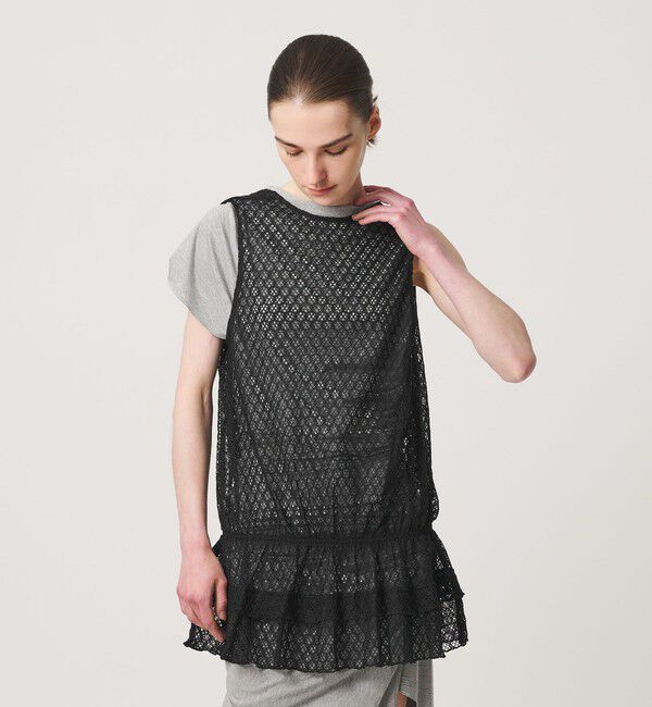 ATTISESSION「＜ATTISESSION＞レース カシュクール ブラウス」|Tシャツ・カットソー|