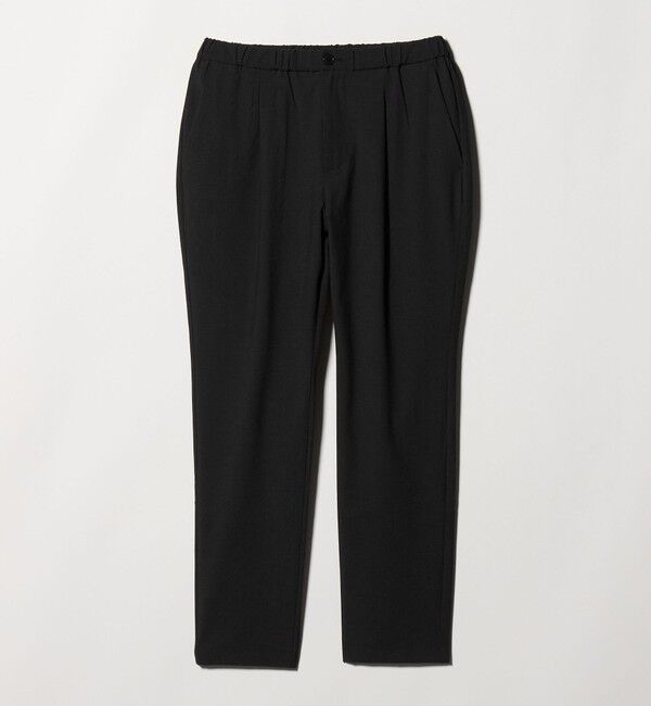 BEAUTY&YOUTH UNITED ARROWS「クールタッチ TR 1プリーツ イージーパンツ NO.5 ストレッチ 接触冷感」|チノ|DK.GRAY