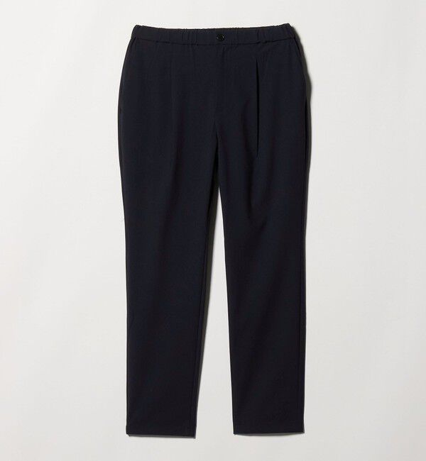BEAUTY&YOUTH UNITED ARROWS「クールタッチ TR 1プリーツ イージーパンツ NO.5 ストレッチ 接触冷感」|チノ|NAVY
