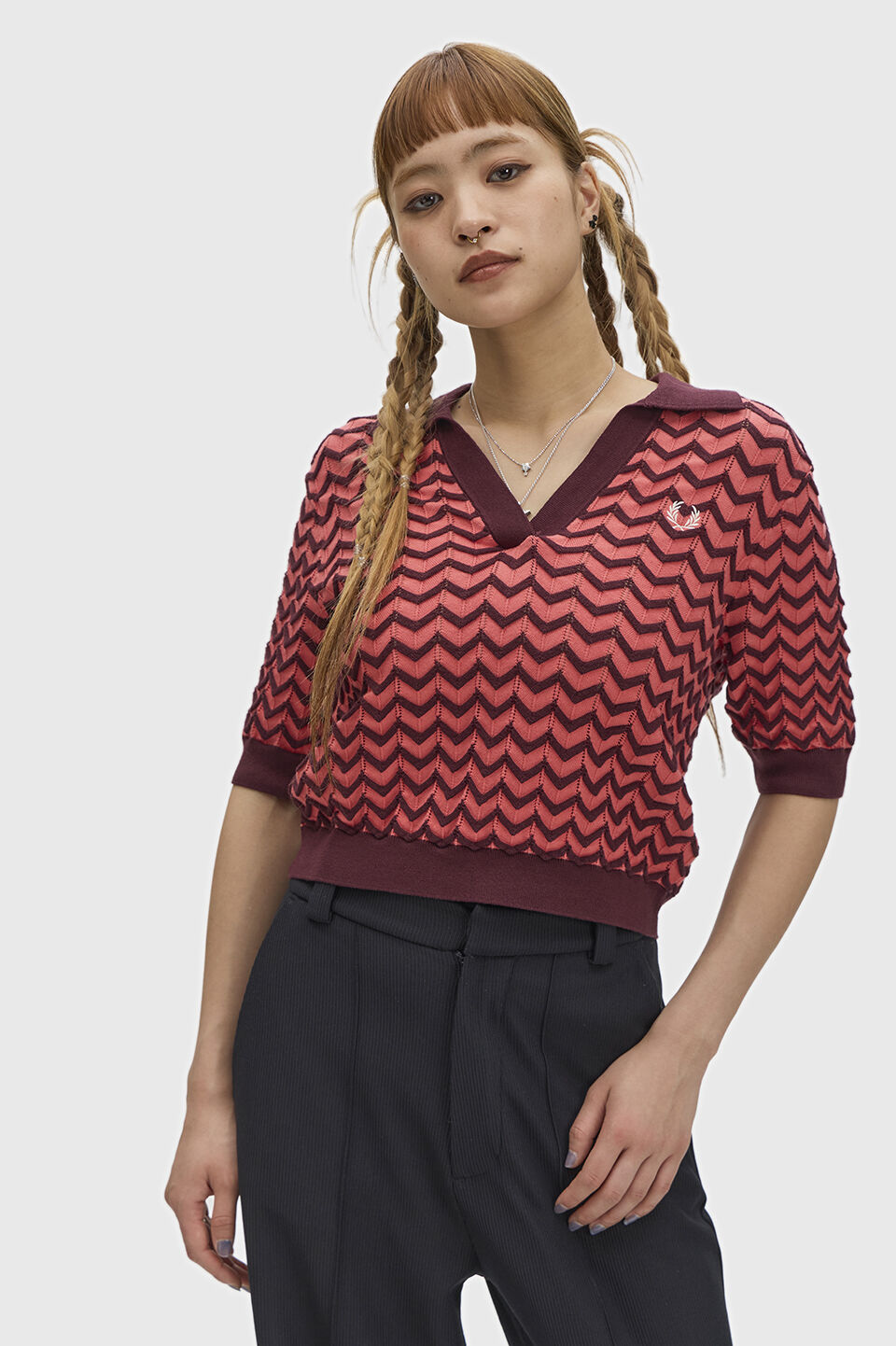 FRED PERRY 「Pointelle Knitted Shirt」|Tシャツ・カットソー|
