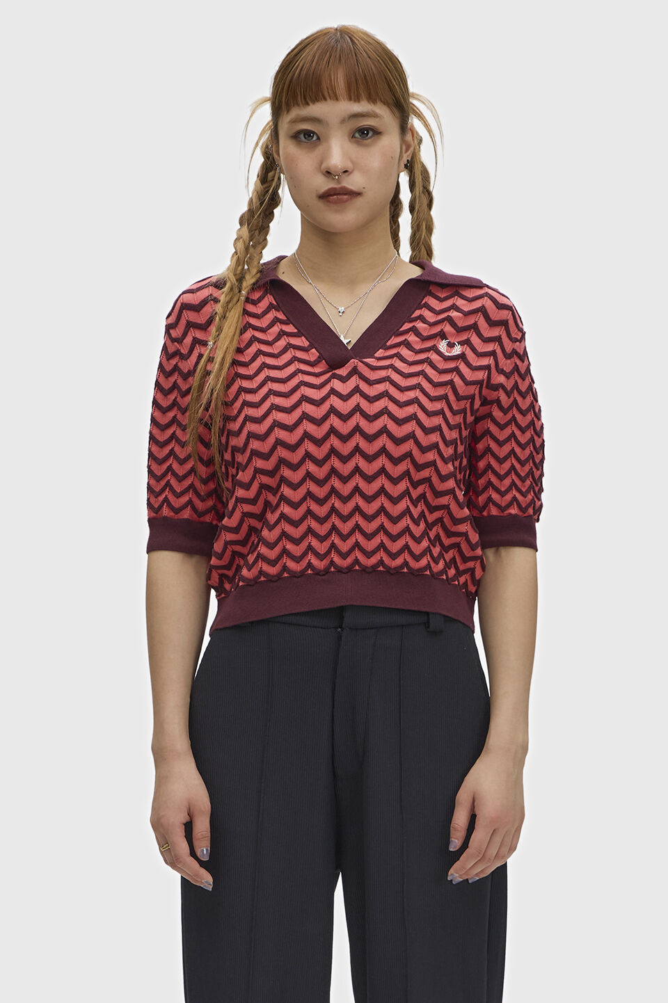 FRED PERRY 「Pointelle Knitted Shirt」|Tシャツ・カットソー|