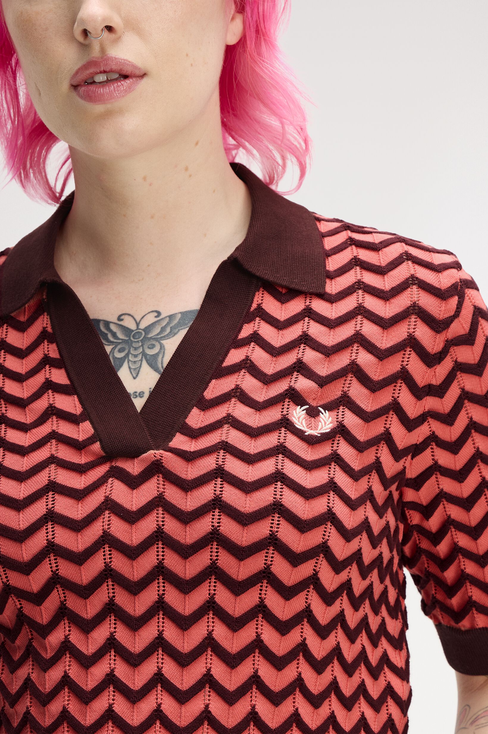 FRED PERRY 「Pointelle Knitted Shirt」|Tシャツ・カットソー|