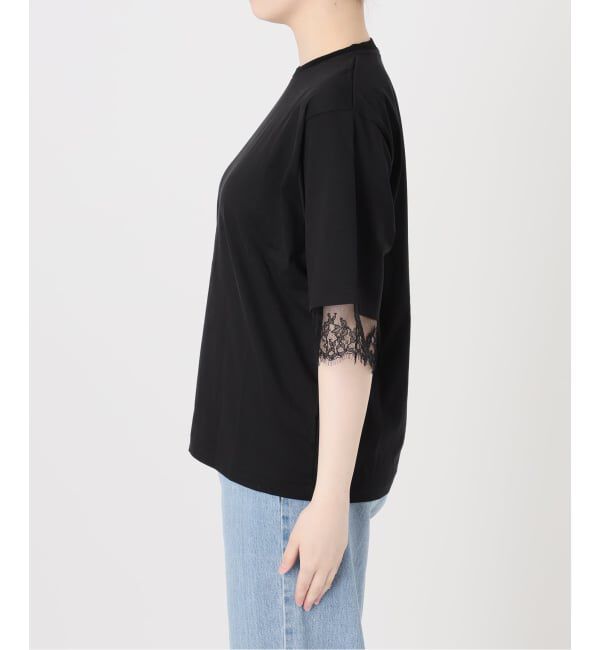 IENA「リバーレースコンビTシャツ」|Tシャツ・カットソー|
