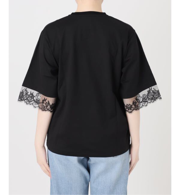 IENA「リバーレースコンビTシャツ」|Tシャツ・カットソー|
