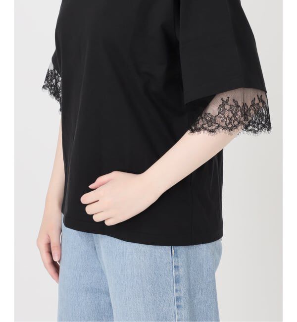 IENA「リバーレースコンビTシャツ」|Tシャツ・カットソー|