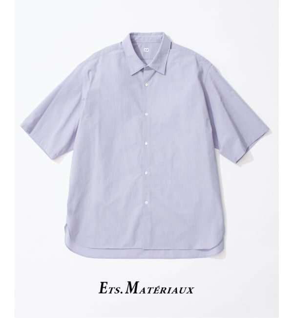 EDIFICE「ETS.MATERIAUX(マテリオ) フレンチ ワークシャツ」|シャツ・ブラウス|ブルー