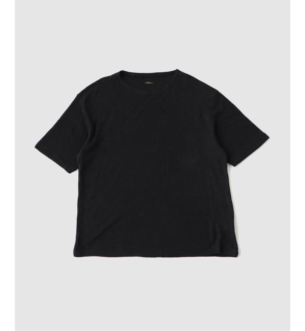 EDIFICE「ETS.MATERIAUX(マテリオ) double cloth Tシャツ」|Tシャツ・カットソー|ブラック
