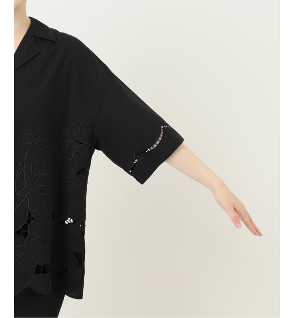 JOURNAL STANDARD「《予約》フラワーエンブロイダリースカラップ シャツ」|シャツ・ブラウス|
