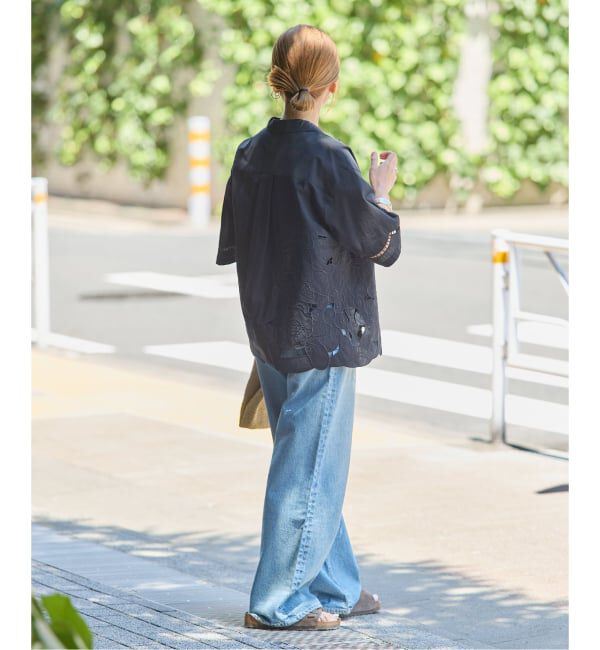 JOURNAL STANDARD「《予約》フラワーエンブロイダリースカラップ シャツ」|シャツ・ブラウス|