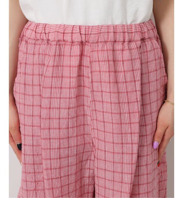 journal standard luxe「《予約》リネンチェック イージータックパンツ」|その他|
