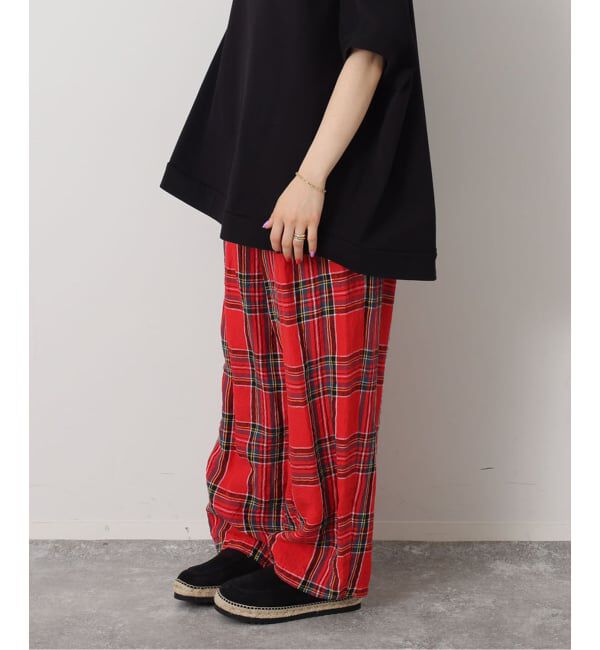 journal standard luxe「《予約》リネンチェック イージータックパンツ」|その他|
