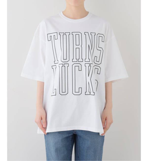 journal standard luxe「《追加２》プリントT TURNS LUCKS」|Tシャツ・カットソー|