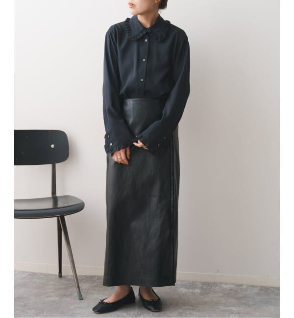 Spick and Span「《WEB限定 / 追加》フリルカラーブラウス」|シャツ・ブラウス|