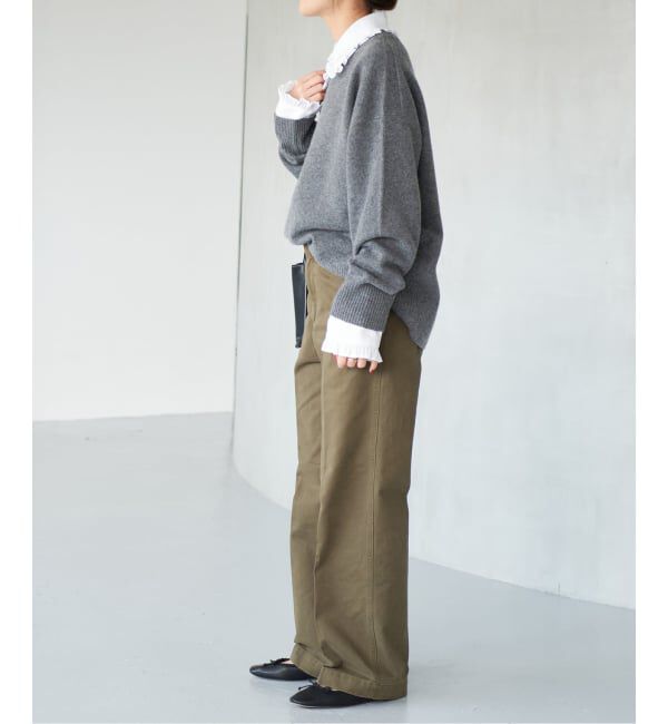 Spick and Span「《WEB限定 / 追加》フリルカラーブラウス」|シャツ・ブラウス|