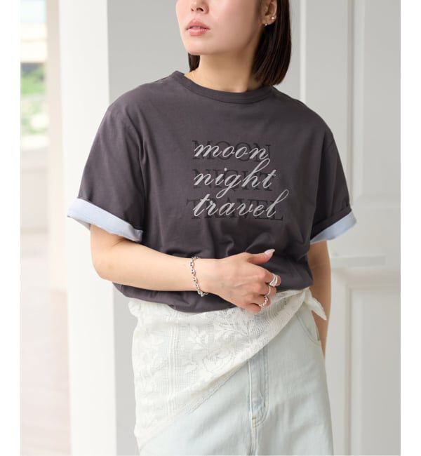 U by SPICK&SPAN「《予約 / 3点セット》Two Tシャツ/レーススカーフ SET」|Tシャツ・カットソー|