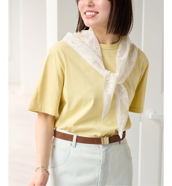 U by SPICK&SPAN「《予約 / 3点セット》Two Tシャツ/レーススカーフ SET」|Tシャツ・カットソー|