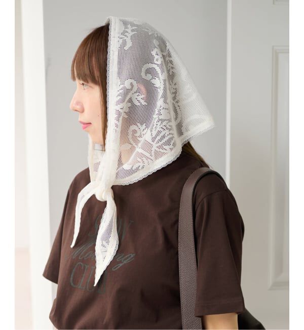 U by SPICK&SPAN「《予約 / 3点セット》Two Tシャツ/レーススカーフ SET」|Tシャツ・カットソー|