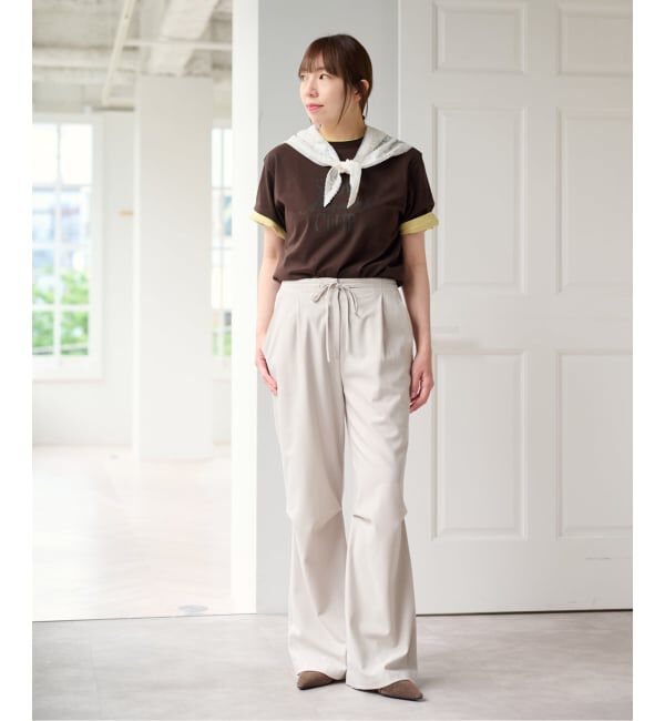 U by SPICK&SPAN「《予約 / 3点セット》Two Tシャツ/レーススカーフ SET」|Tシャツ・カットソー|