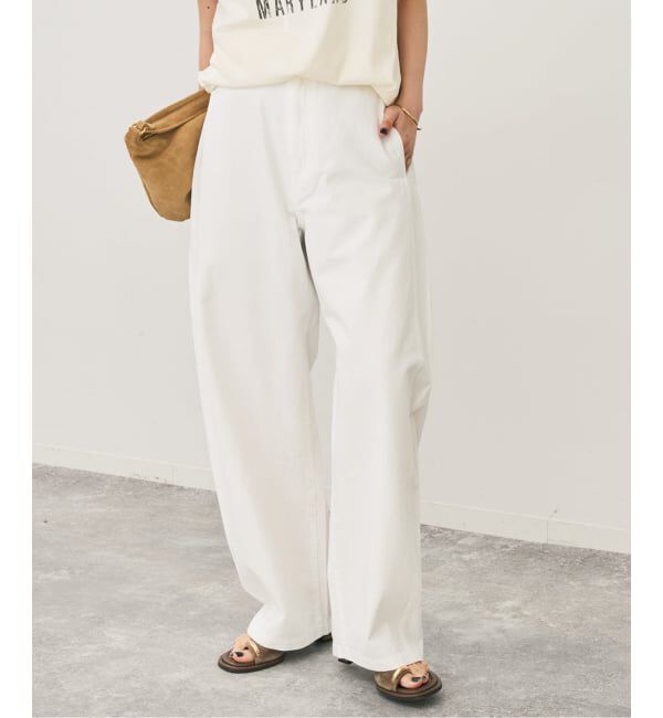 Spick and Span「《予約》ライトコットンバレルレッグパンツ」|その他|