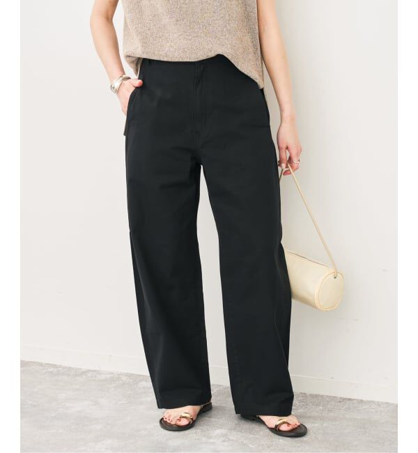 Spick and Span「《予約》ライトコットンバレルレッグパンツ」|その他|