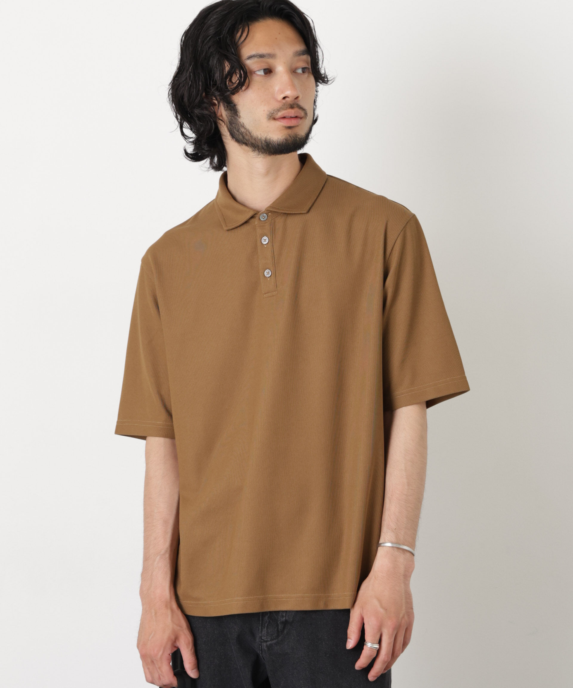nano･universe「スタンダードカノコポロシャツ 半袖」|Tシャツ・カットソー|
