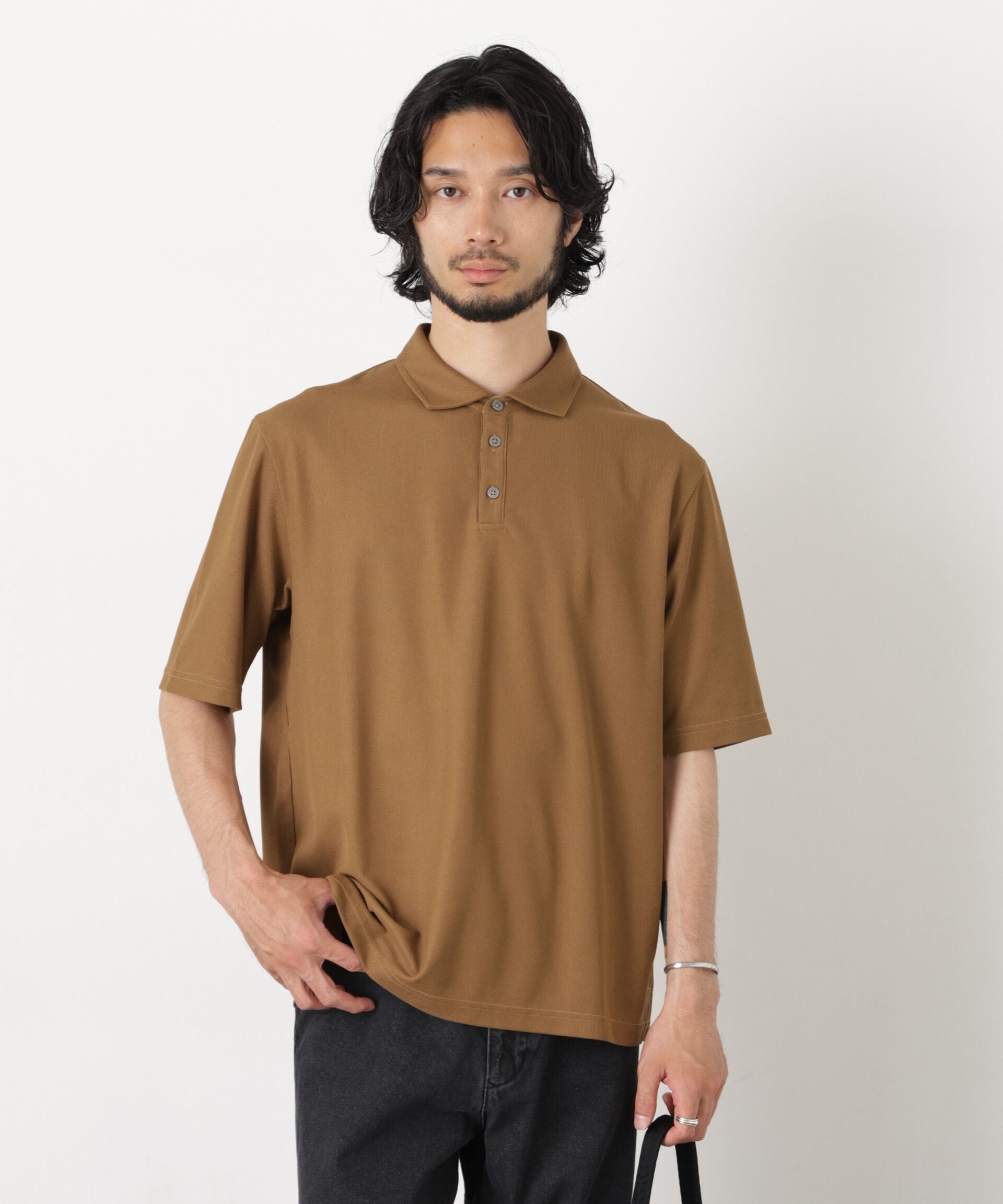 nano･universe「スタンダードカノコポロシャツ 半袖」|Tシャツ・カットソー|