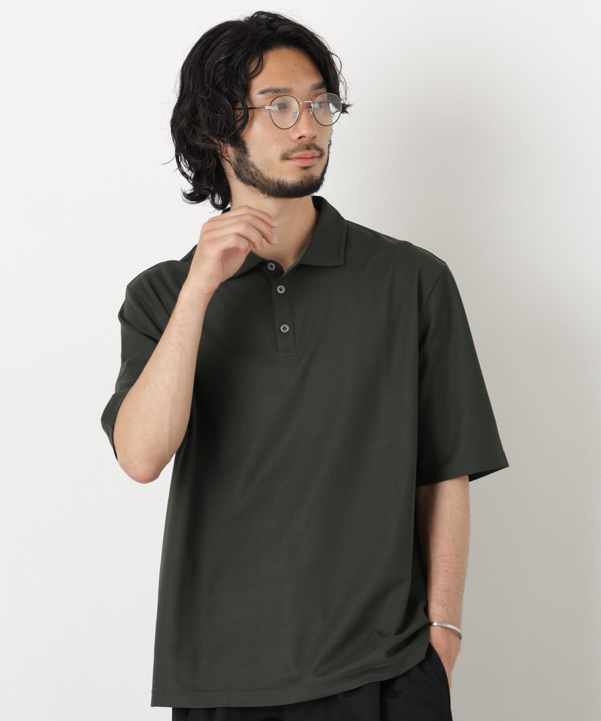 nano･universe「スタンダードカノコポロシャツ 半袖」|Tシャツ・カットソー|