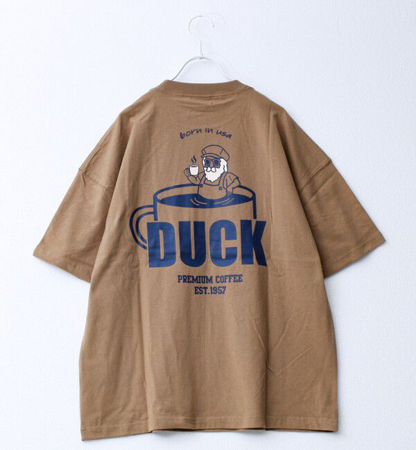 FREDY MAC「【Duckster/ダックスター】16/-天竺COFFEEルーズポケTEE」|Tシャツ・カットソー|ベージュ