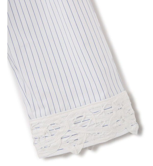 SALON adam et rope'「【J'aDoRe・一部店舗限定】【MAISON EENK（メゾン インク）】Lace Trim Shirts with Pocket」|シャツ・ブラウス|