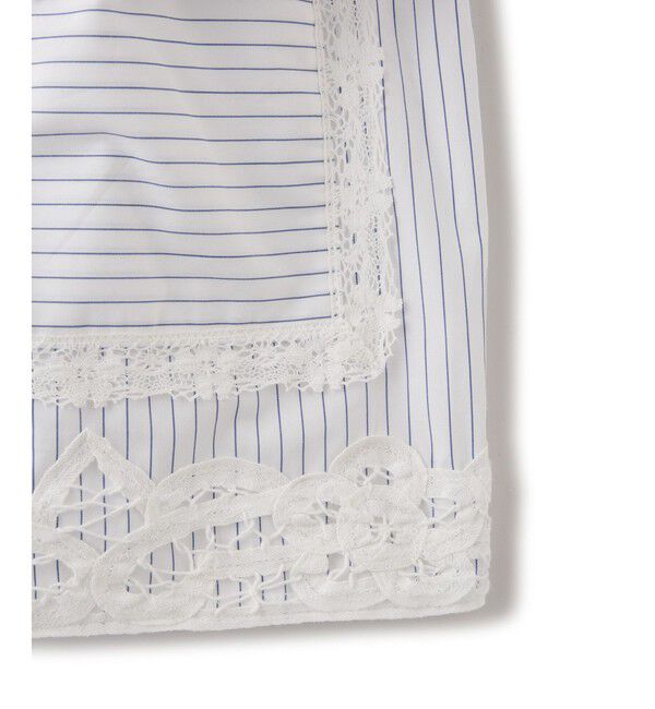 SALON adam et rope'「【J'aDoRe・一部店舗限定】【MAISON EENK（メゾン インク）】Lace Trim Shirts with Pocket」|シャツ・ブラウス|