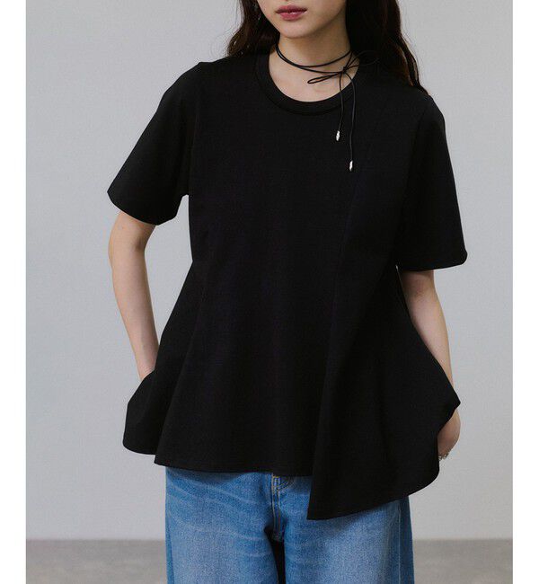 ADAM ET ROPE'「【サステナブル】アシメフレアプルオーバー」|Tシャツ・カットソー|