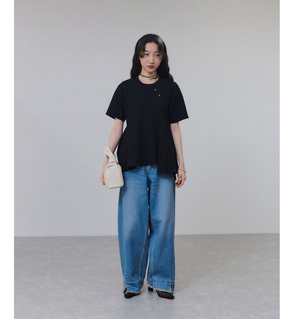 ADAM ET ROPE'「【サステナブル】アシメフレアプルオーバー」|Tシャツ・カットソー|