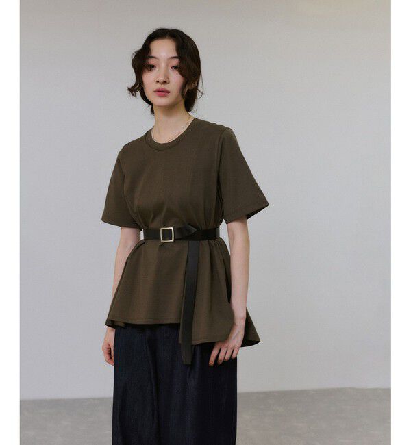 ADAM ET ROPE'「【サステナブル】アシメフレアプルオーバー」|Tシャツ・カットソー|